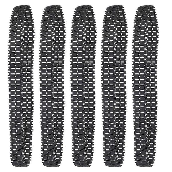 [LCS]5 stk. gummibælter til RC DIY robotmodel Holdbare, glatte grebsbælter til tankchassis reservedele Black 15.00X6.00X1.50CM