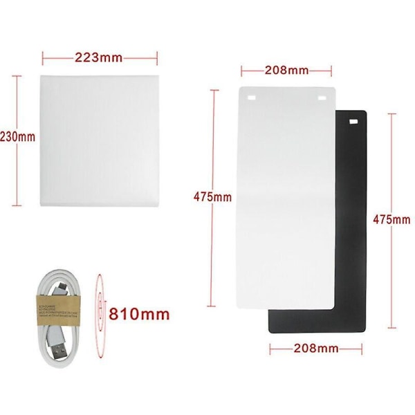 Mini Box Fotobakgrund Fotostudio Produktutrustning Po