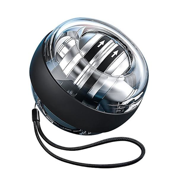 LED Självstartande Powerball Handled Power Handboll Muskelavslappning Tränare Blue