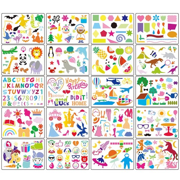 [LCS]20 st Barn DIY ritmallar ihåliga set Barn Plast P - Perfet ONE SIZE