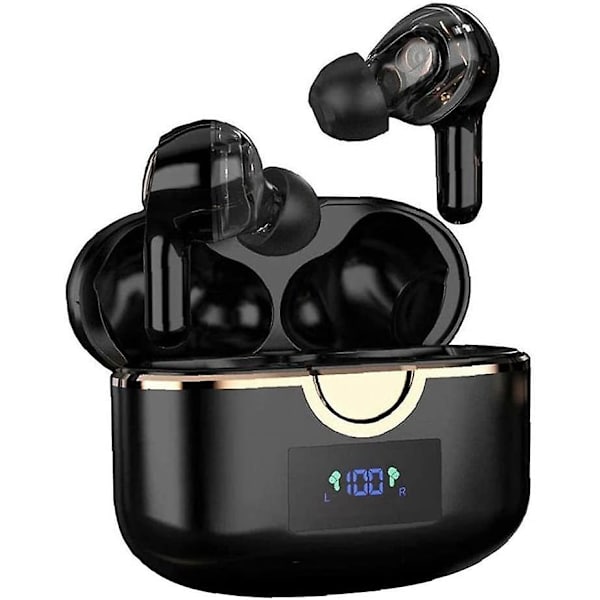 Bluetooth Earbuds T22 Trådløse øretelefoner med 4 mikrofoner Touch Contr
