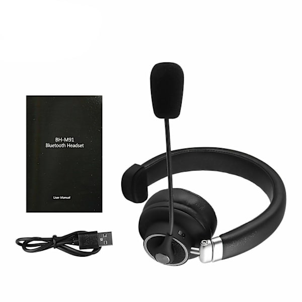 Bluetooth 5.0 Trådløse Støjreducerende Hovedtelefoner Enkelt Headset Lastbilchauffør