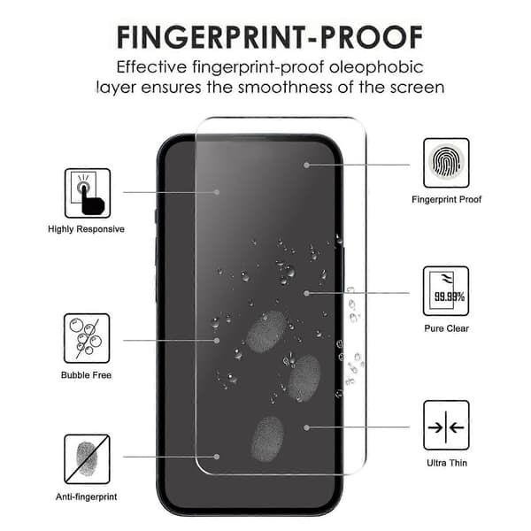 iPhone 17 -näytönsuoja 2.5D HD-karkaistu lasikalvo