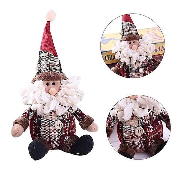 Sød lille julemand snemand rensdyr dukke julepynt gave Santa