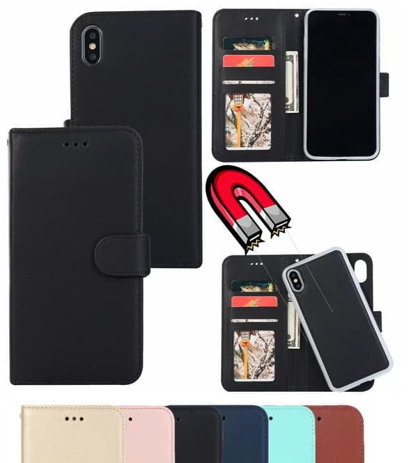 Kompatibel med iPhone Xs Max - Wallet Case / Magnetisk Case 2i1 - Rosaguld Ros\u00e9guld Ros\u00e9guld