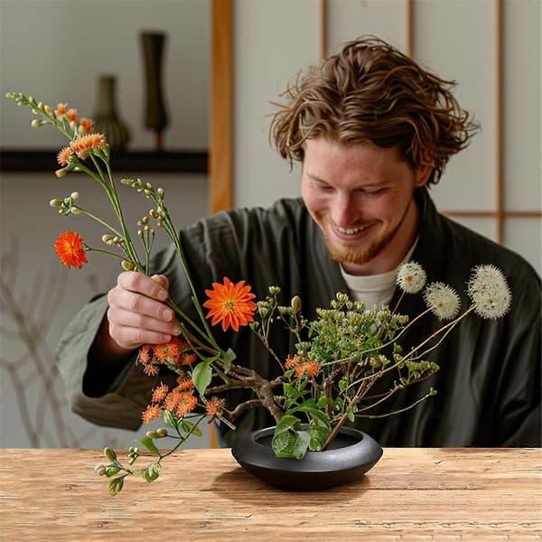 [LCS]Ikebana Vas Kit Keramisk Blomstergroda Vas Blomstergroda Vas, A As Shown