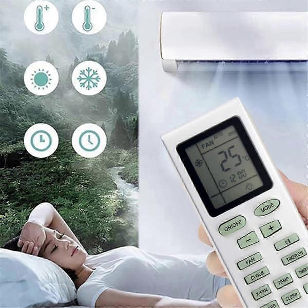 [LCS] AC-fjernkontrollerstatning YB1FA for Inventor Gree Carrier og Sinclair klimaanlegg White