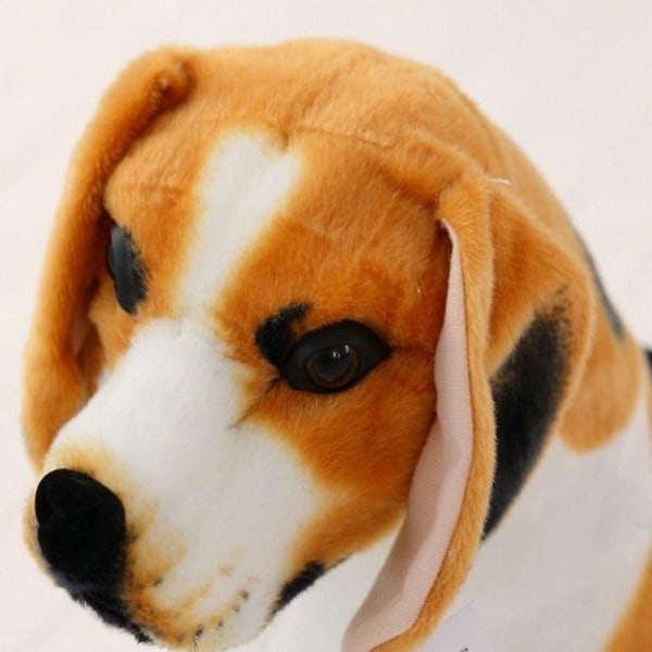 60cm Söt jätte stor storlek Beagle Hund Plyschleksak Realistiska gosedjur Hundpresent för barn Hem