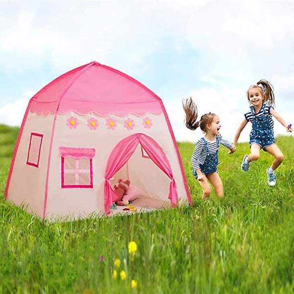 Lekehustelt for barn, gutter og jenter, 420d Oxford-stoff pink