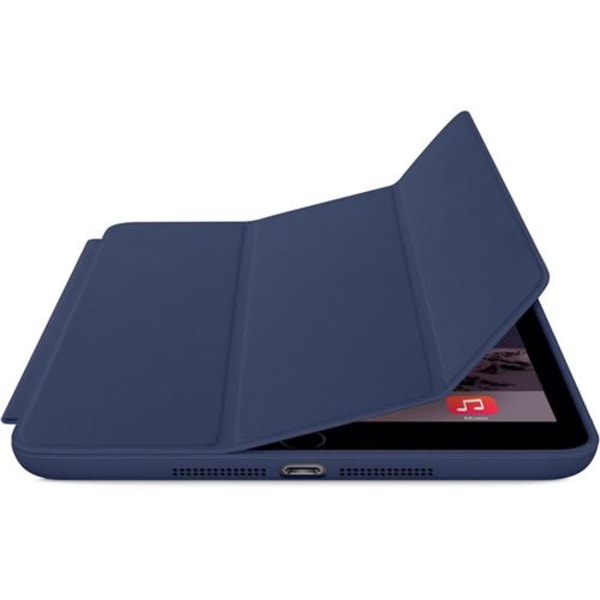 Mycket tunt smart läderfodral för iPad mini 1 2 3 - Blå