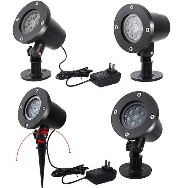 Juleprojektorlys, Xmas LED-projektionslampe color Australian standard plug
