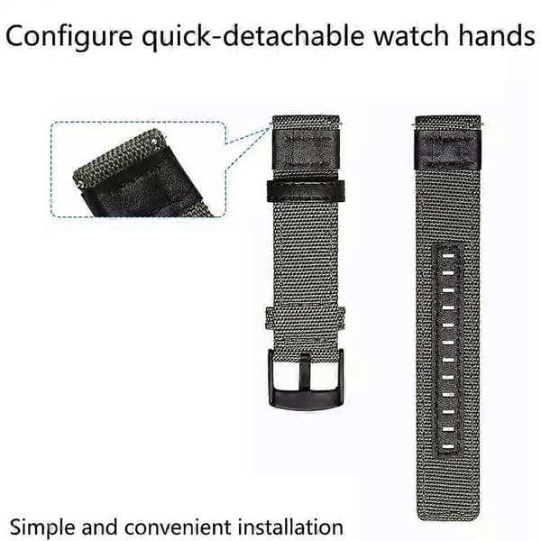 Til Garmin Venu SQ 20mm slidstærkt urrem i lærred Red