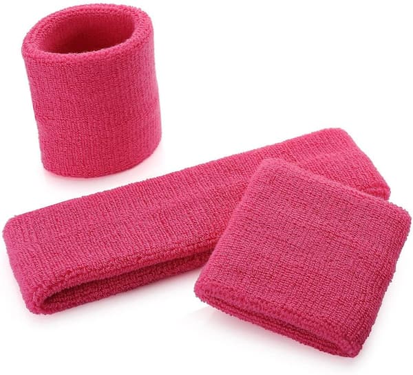 [LCS]Sportigt svettabsorberande bomullsarmband Rose red