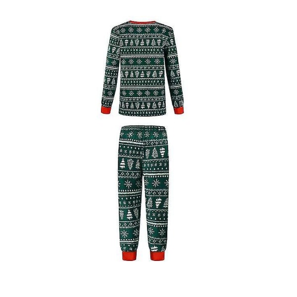 Christmas Family Julgran Print Pyjamas Matchande Set Kids 7T