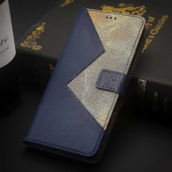 Kompatibelt etui for Fairphone 5 med holder PU-telefondeksel Blue