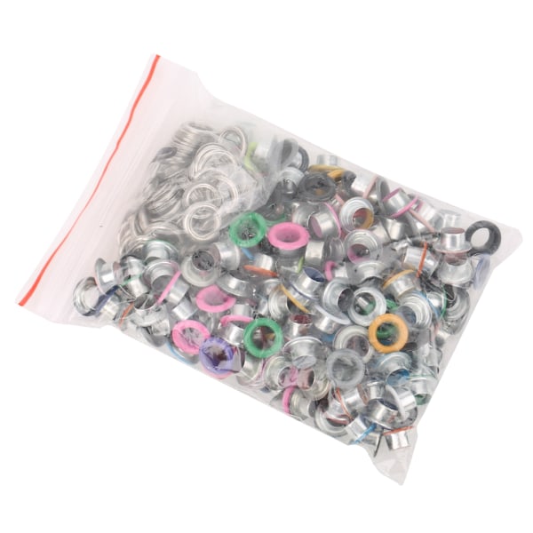 200 Sekoitettua Väriä Metalliset Reiän Läpiviennit Nahkatyöhön Scrapbooking Kortti Läpiviennit 6MM