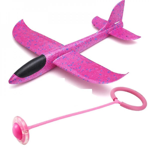 Bubbel Flygplan Kasta Glidflygplan Leksak Pink