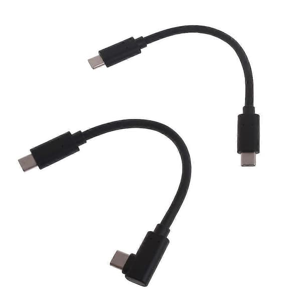 [LCS]1-Pack 100W USB C till USB C-kabel Typ C till Typ C Laddningskabel 15cm/ Elbow 30cm
