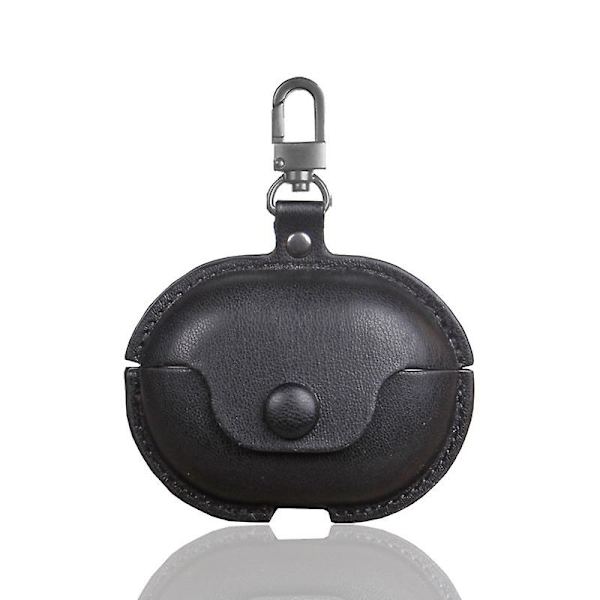 Læder Etui til Huawei Freebuds 4i, Freebuds 4, Freebuds 3 Black Freebuds 4