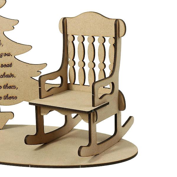 Christmas In Heaven DIY Puinen Muisto Rakas Puun Koristeet Askartelu