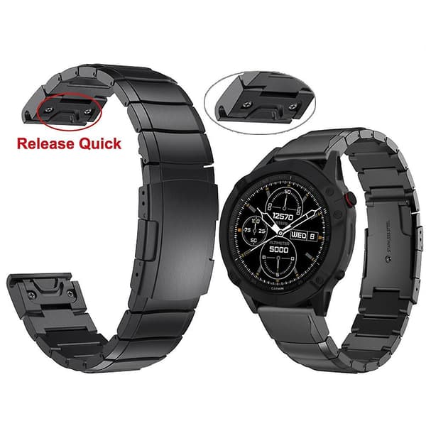 [LCS] Metallinen ranneke Garmin EPIX Gen 2:lle Silver