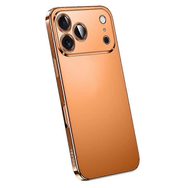 [LCS]SULADA Nature Series til iPhone 17 Pro TPU-etui Galvanisering Mat Telefoncover - Multicolor Orange