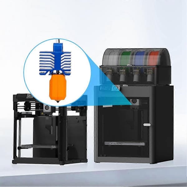 Til Bambu Lab P1P/P1S TZ5.0 end Kit Bimetal Hærdet Stål Dyse End 0.4mm med Blæser 3D Printer Del