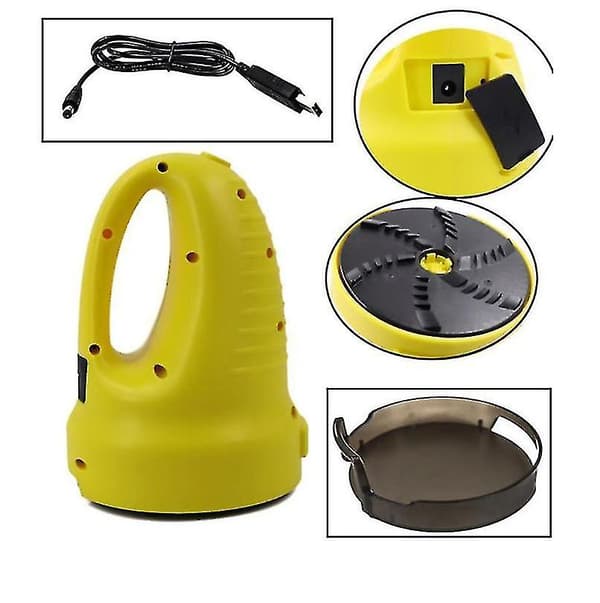 [LCS] Bilfrontrute Elektrisk Isskraper USB Snøfjerningsverktøy Multifunksjonell Yellow