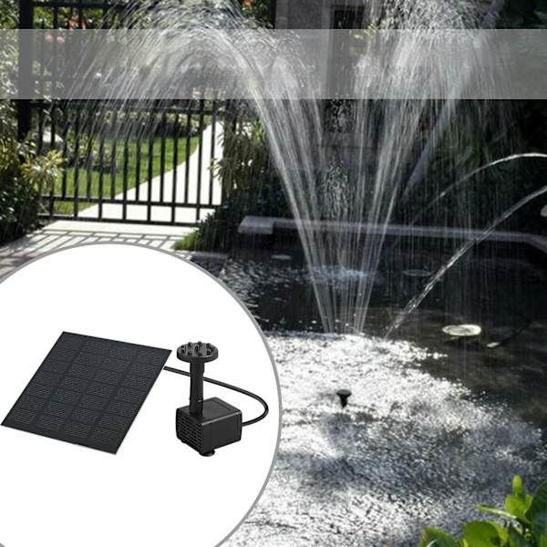 Solarfontene Solcelle Dam Pumpe Vann Solcelle Vannpumpe Fontenepumpe