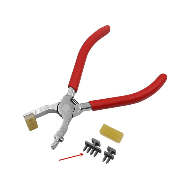 4mm Silent Leather Hole Punch Sewing Hand Pliers Leather Craft Tool Heavy Duty Snap (Style A)