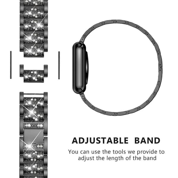 [LCS]xDfind Diamond Jewelry urrem i rustfrit stål Rose Gold For Fitbit Charge 4 / 3 18mm