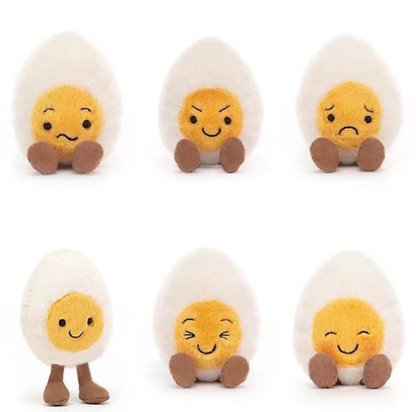 [LCS]Söt och bedårande kokt ägg-emoticon-paket Barnplyschleksak type5