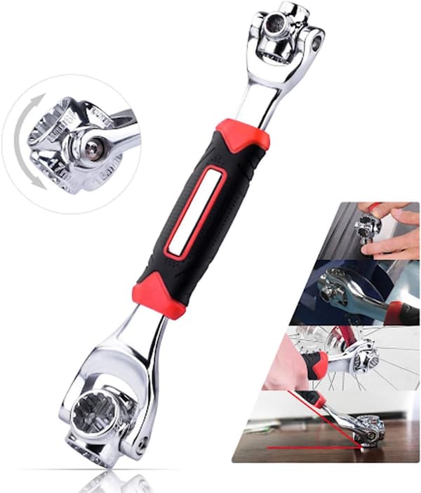 [LCS] 48-in-1 Socket Wrench, Professional Stainless Steel Multi-function Tool, 360-Degree Rotating Wrench