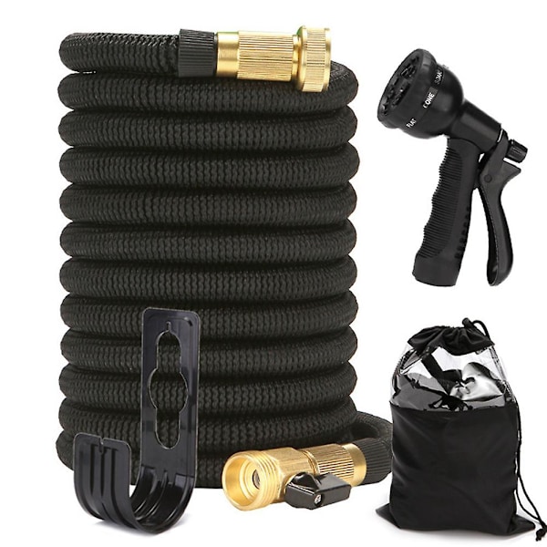 Uttrekkbar hageslange, multifunksjonell sprøytedyse for hage American Standard 7.5m
