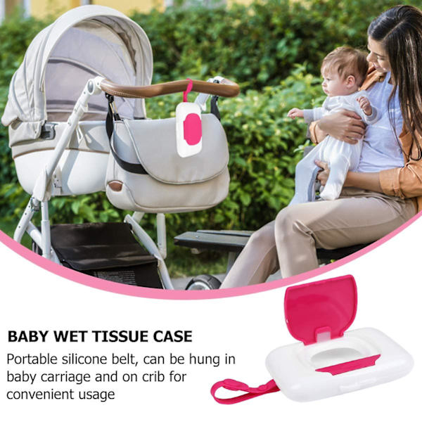 Våtservettsbox Baby Våtservetter Dispenser Hållare Våtservetter Bärväska För