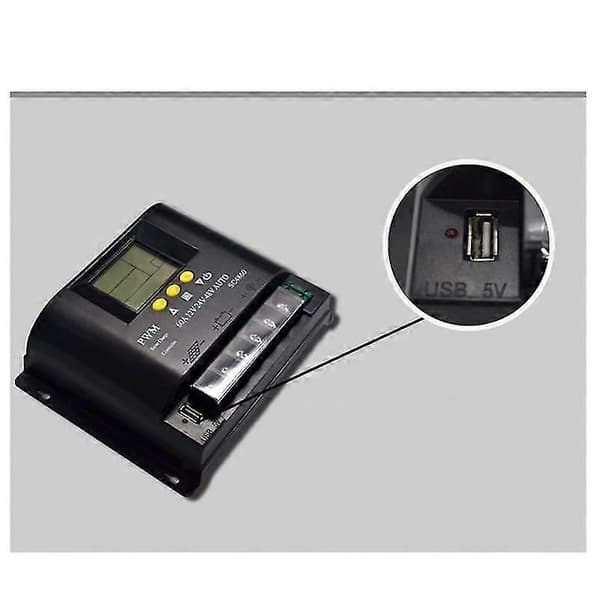 [LCS]Pwm 100a 12v 24v 36v 48v Auto Solarpanel Laddningsregulator