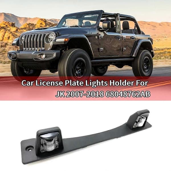 Nummerpladelygteholder til Wrangler JK 2007-2018 Uden Pære Nummerpladelygtehus 68 black
