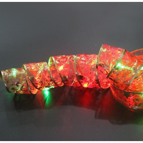 Kiiltävät nauhavalot, 5m LED-nauha jouluvalosarja red and color lamp