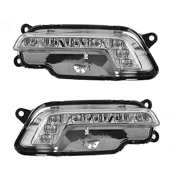 [LCS] LED varselljus DRL nedre stötfångargaller för W212 E300 E350 E500 2009-2013, vänster och höger As Shown
