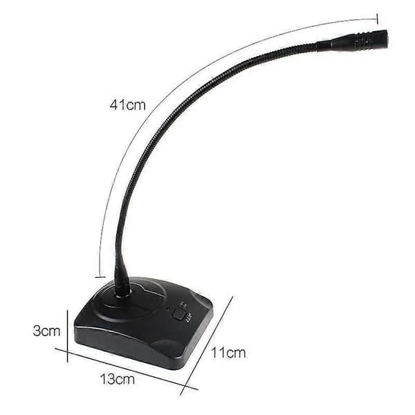 SF-38 Integrert Kablet Svanehalsmikrofon Black