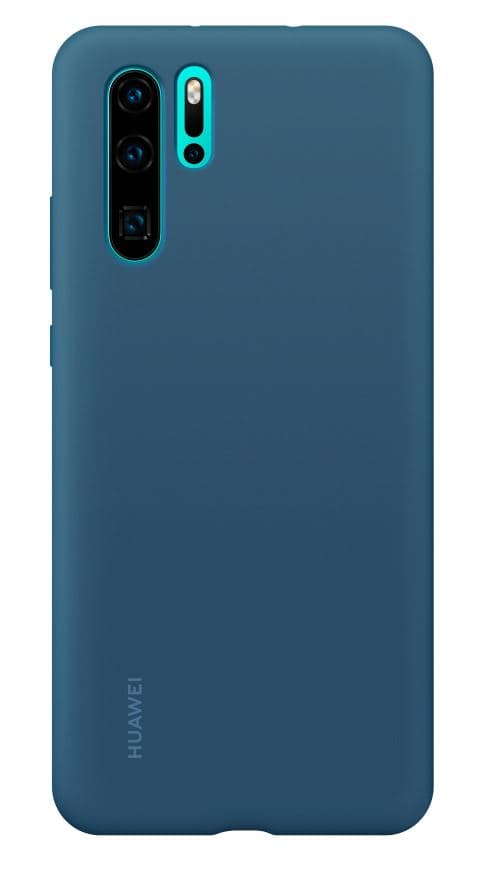 Huawei P30 Pro:lle sininen silikoninen kotelo