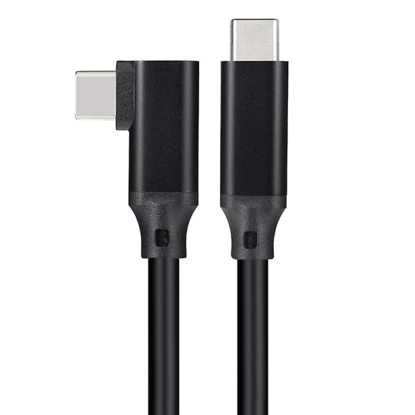 Vr Datakabel Armbåge Type-c Datakabel Usb3.1 Gen 2 Dubbel Hane Videoprojektionskabel 20 Vr Mobilspelskabel Black braid 0.5M