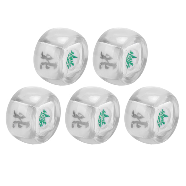 5kpl Mahjong Tuulen Suunta Nopat Itä Lounas Pohjoinen Pallo Viihdepeli Nopat Läpinäkyvä
