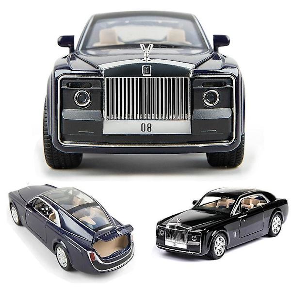 1:24 Rolls Royce Bilmodell Metallmodell (Svart)