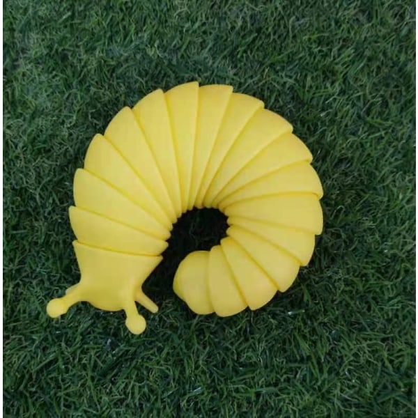 Artikulerad Stretch Snigel Fidget Leksak, Sensoriska Leksaker yellow