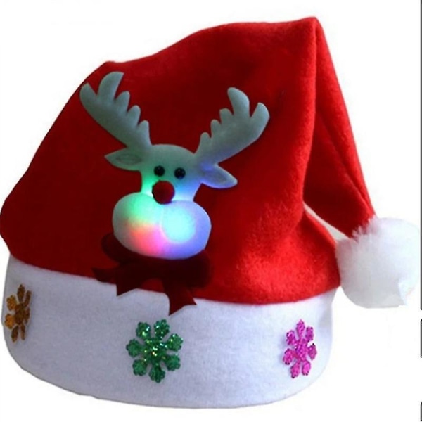 2 Stykker Julehatter, Julenissehatter, Julehatter for Voksne,