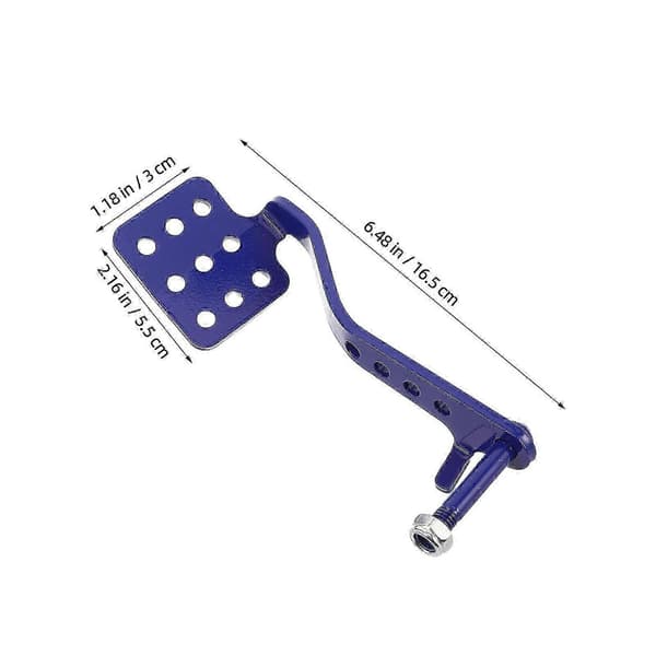 Metallbroms gaspedaler Go Cart Modifierade delar Blå 2st Blue 16.50X5.50X3.00CM