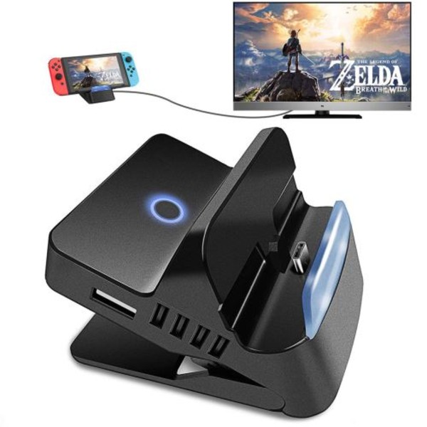 2019 för Ns Switch / Switch Hdmi Video Lite Laddningsdocka
