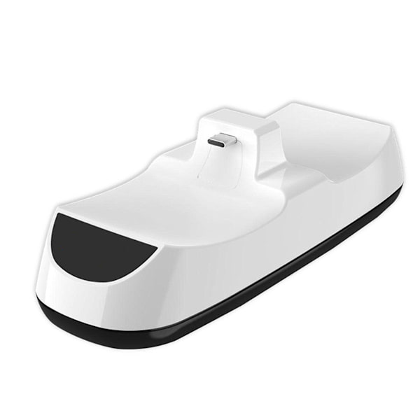 Ohjaimen USB-laturi, kaksoislataustelakka-asema, teline, yhteensopiva PS5-pelikonsolin peliohjaintarvikkeiden kanssa #3 White