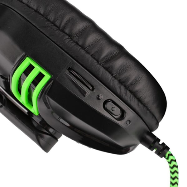 Salar KX101 3,5 mm:n langalliset peliheadset-kuulokkeet PC-pelaajille, stereokuulokkeet mikrofonilla, yhteensopivat tietokoneen kanssa svart
